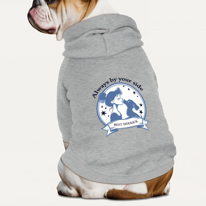 Dog fleece hoodie [Always by your side]
